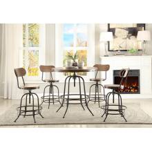 Angstrom Round Counter Height Dining 5pc set (TABLE+4SIDE CHAIRS) 
